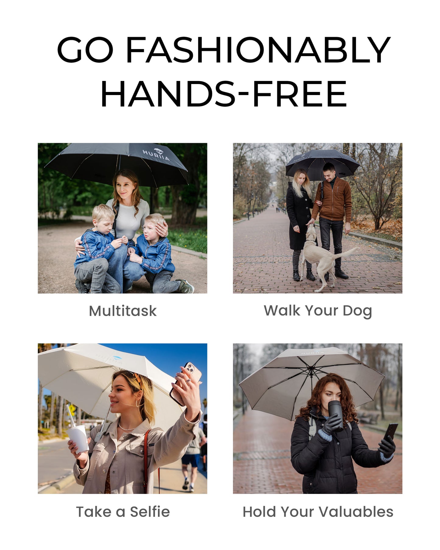 Charcoal Black Umbrella Holder