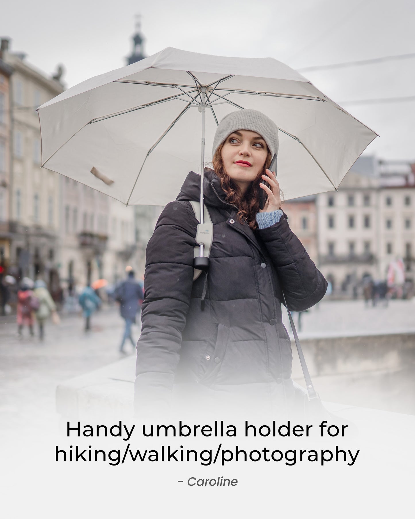Natural Grey Umbrella Holder