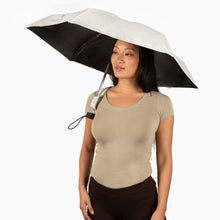 Load image into Gallery viewer, Natural Grey Holder &amp; Cream Mini Umbrella
